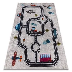 JUNIOR 52242.801 Stadt, Straßen für Kinder Anti-Rutsch - beige / schwarz