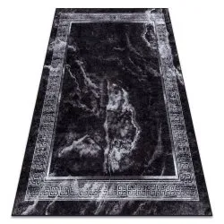 MIRO 51278.810 Waschteppich Marmor, griechisch Anti-Rutsch - schwarz / weiß