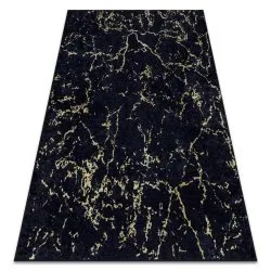 MIRO 52003.803 Waschteppich Marmor Anti-Rutsch - schwarz