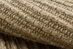 Dywan JUTE 3651 ciemny beż jednolity - jutowy, płaskotkany, frędzle