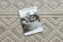 Dywan JERSEY 19234 beż - Romby, pętelkowy, strukturalny BOHO