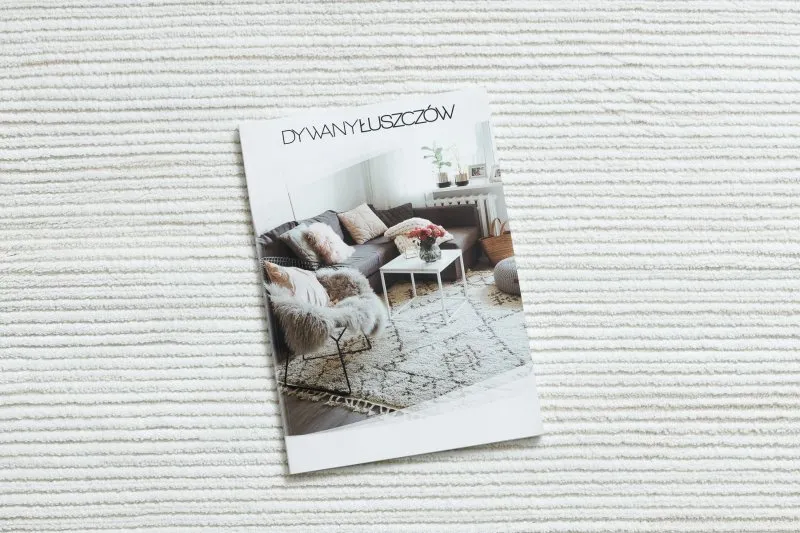 Dywan DUKE 51376 krem - Pasy, strukturalny, bardzo miękki, frędzle
