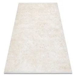 Moderner Teppich DUKE 51541 creme - Geometrisch, strukturiert, sehr weich, Fransen