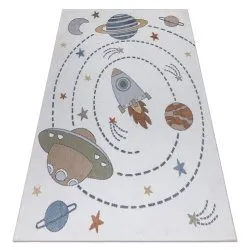 Teppich BONO 8288 Raum, Planeten creme / anthrazit