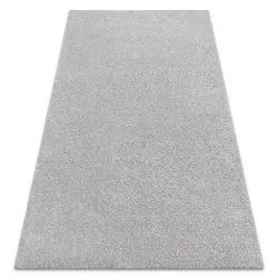 Teppich BUENOS 7005 shaggy schlicht, einfarbig silber