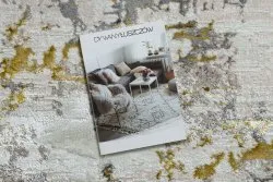 Dywan BLISS Z199AZ127 krem / złoty - Abstrakcja, nowoczesny, strukturalny 