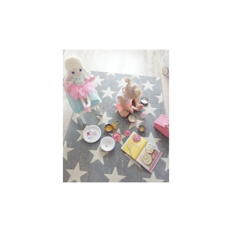 Teppich SCANDI 18209/052 grau, ideal für das Kinderzimmer oder Spielbereich