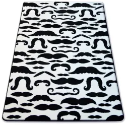 Teppich SKETCH - FA67 creme/schwarz - Schnurrbart