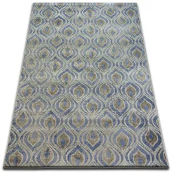 Teppich DROP JASMINE 030 Hell blau/Rauch