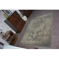 Moderner Teppich DROP JASMINE 456 in beige, perfekt für das Wohnzimmer