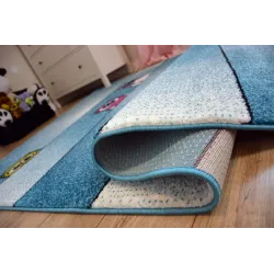 Bunter Kinderteppich mit Eulen, ideal für das Zimmer eines Kleinkindes