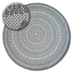 Teppich kreis FLAT 48695/637 - farbiges Glas