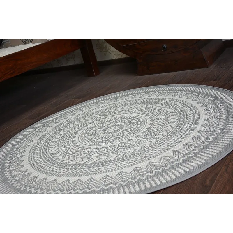Runder Sisal Teppich, ideal für Gartenbereiche