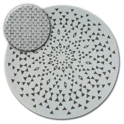 Teppich kreis FLAT 48715/768 - farbiges Glas