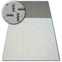 Teppich FLAT 48722/608 Zweifarben - creme braun