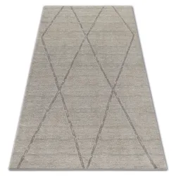Teppich SOFT 8033 ETHNO RHOMBUS sahne / hellbraun