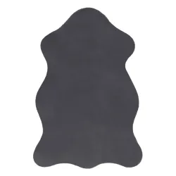 Teppich NEW DOLLY Pelz G4337-2 grau anthrazit IMITATION VON KANINCHENPELZ