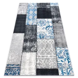 Teppich VINTAGE 22218053 grau / blau Patchwork