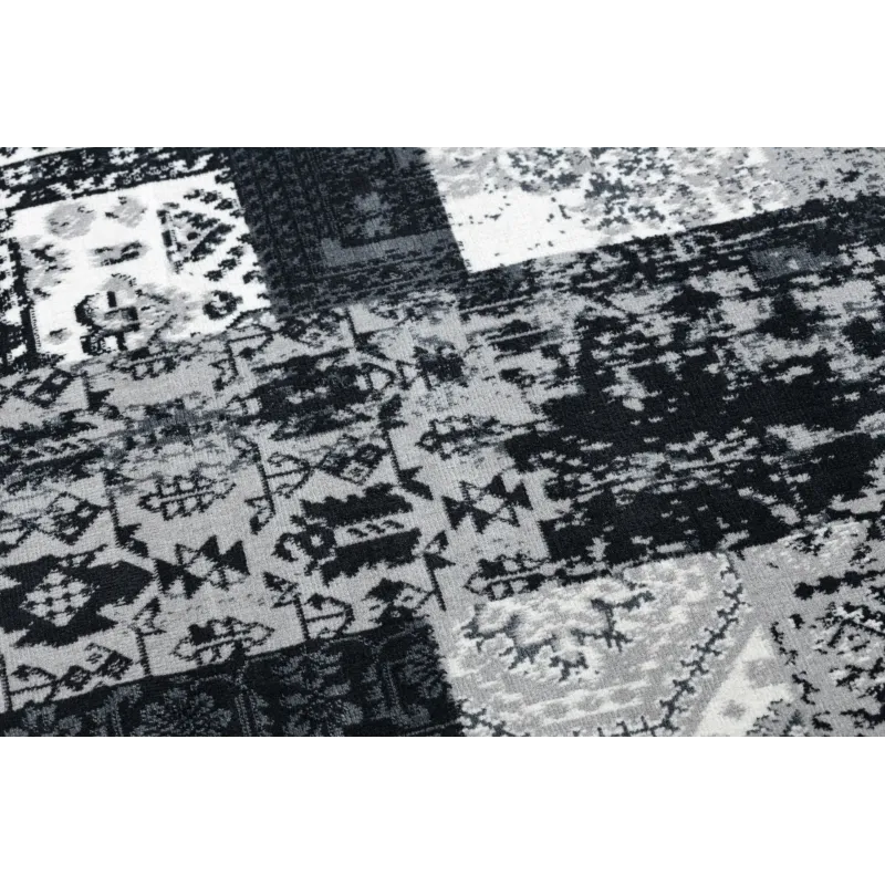 Weicher Patchwork Teppich, angenehme Textur für Schlafzimmer
