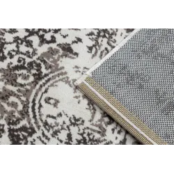 Weicher beiger Vintage Teppich, ideal für Schlafzimmer