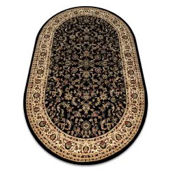 Teppich ROYAL ADR oval Muster 1745 schwarz