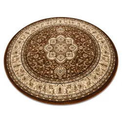 Teppich ROYAL ADR Kreis Muster 521 braun