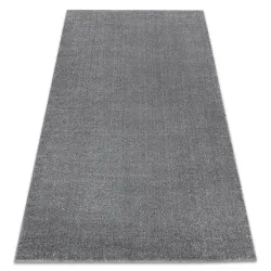 Teppich SOFT 2485 glatt, einfarbig grau