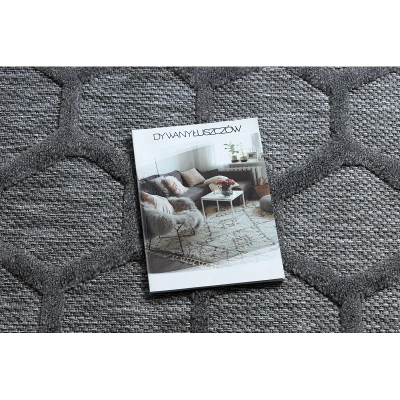 Sisal Teppich SANTO in Anthrazit, ideal für stilvolle Wohnräume
