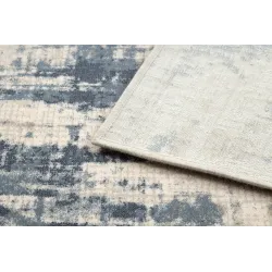 Weicher Wollteppich NAIN in beige und dunkelblau, vintage, ideal für das Kinderzimmer