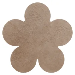 Moderner Waschteppich SHAPE 3106 Blume Shaggy - beige plüschig, Antirutsch