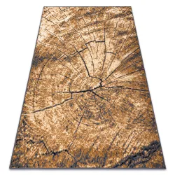Teppich BCF Morad Baumstamm Holz - grau / beige / altes Gold