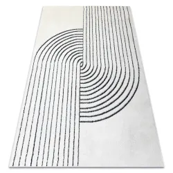 Modern Teppich MODE 8587 geometrisch creme / schwarz