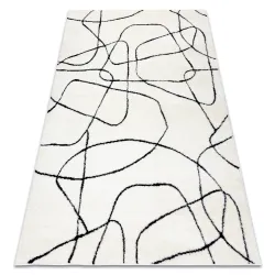 Modern Teppich MODE 8522 Abstraktion creme / schwarz