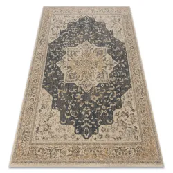 Teppich LEGEND 468 03 GB500 Wolle OSTA - Rosette, Rahmen exklusiv Beige / Grau