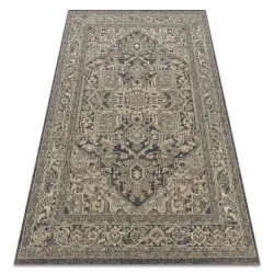 Teppich LEGEND 468 10 GB500 Wollenteppich OSTA - Rosette, Rahmen exklusiv grau / beige