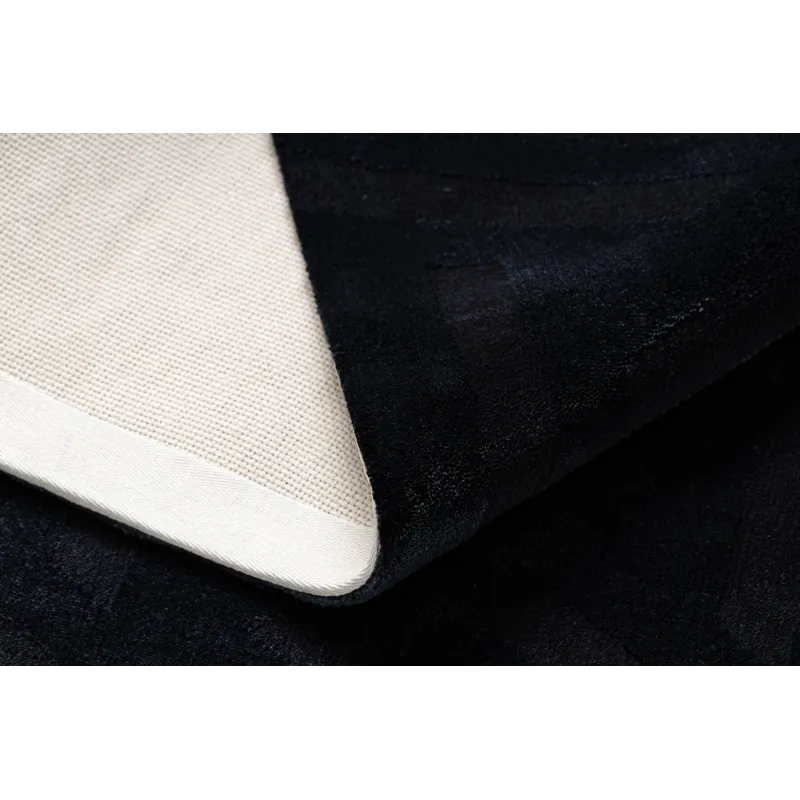 Dywan PEARL 51326E czarny - Geometryczny, ekskluzywny, strukturalny 