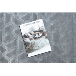 Dywan PEARL 51320D szary - Geometryczny, ekskluzywny, strukturalny 