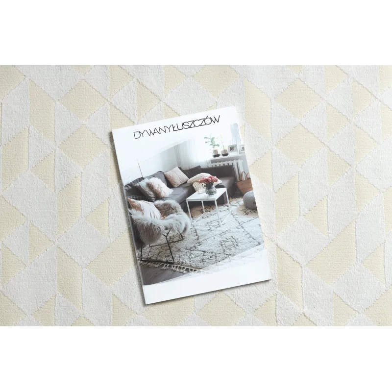 Dywan PEARL 51321A krem - Geometryczny, ekskluzywny, strukturalny 