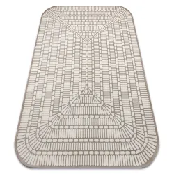 Teppich PEARL 53132B beige / creme - Geometrisch, exklusiv, strukturell