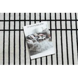 Dywan PEARL 51333K krem / czarny - Linie, ekskluzywny, strukturalny 