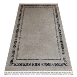 Teppich AMOUR 53098A beige / schwarz - Rahmen, griechisch modern, elegant