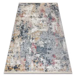 Teppich DISTIN 0123A rosa / puder / weiß modern - Abstraktion, Vintage, Fransen