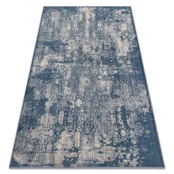 Teppich Wolle NAIN Ornament vintage 7591/51644 dunkelblau / beige