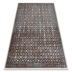 Teppich Wolle NAIN Ornament 1183/51033 dunkelblau / beige