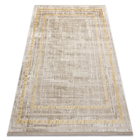 Moderner Teppich DUKE 51523 in beige und gold, sehr weich und strukturiert