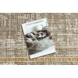 Eleganter Teppich DUKE 51523 in beige und gold, ideal für moderne Räume