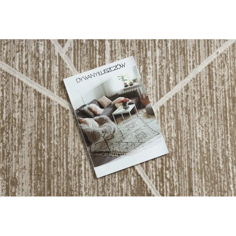 Beige moderner Teppich DUKE 51557, ideal für stilvolle Wohnräume