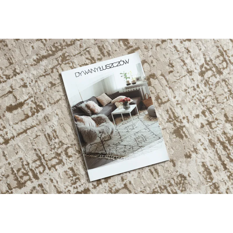 Beige Teppich DUKE 51550, ideal für moderne Wohnräume, weiche Struktur