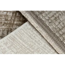 Strukturierter Teppich DUKE A0357 in Beige, weich und ideal für Wohnzimmer