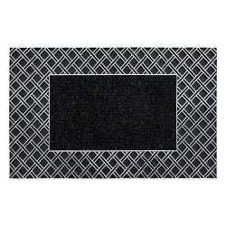 Fußmatte BH 107 Gitter rutschfest, außen, innen, auf Gummi - silber